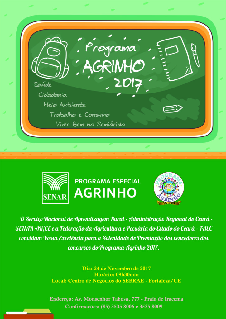 Convite Agrinho por email