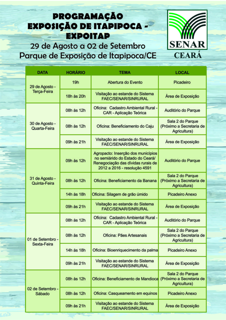 FOLDER DE DIVULGAÇÃO